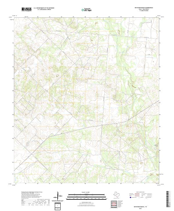 Keystone Ranch topographic map thumbnail