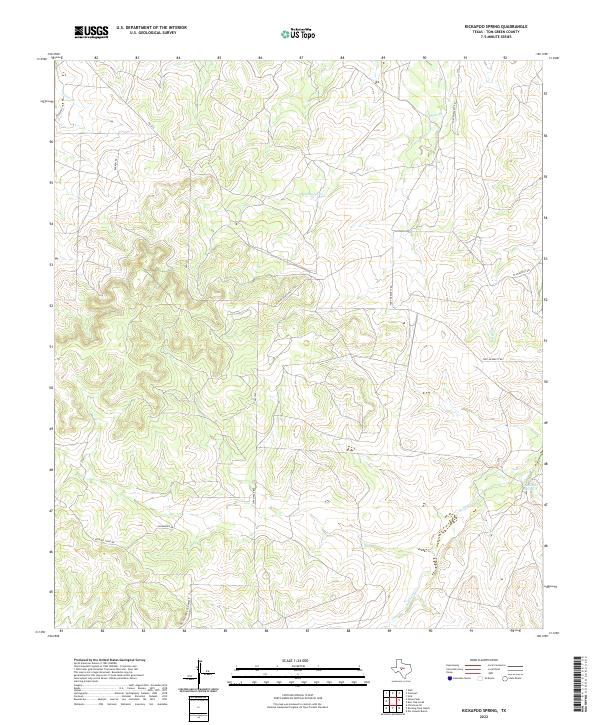 Kickapoo Spring 2022 topographic map thumbnail