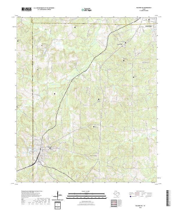 Kilgore SW 2022 topographic map thumbnail