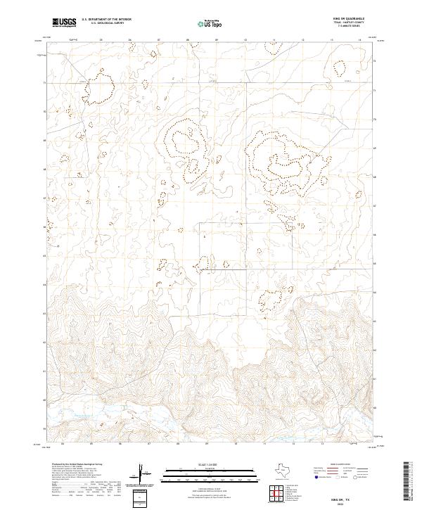 King SW topographic map thumbnail