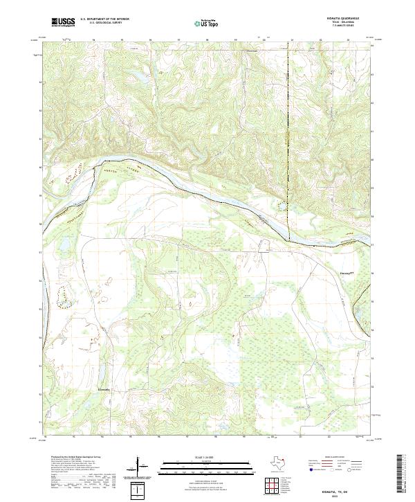 Kiomatia 2022 topographic map thumbnail