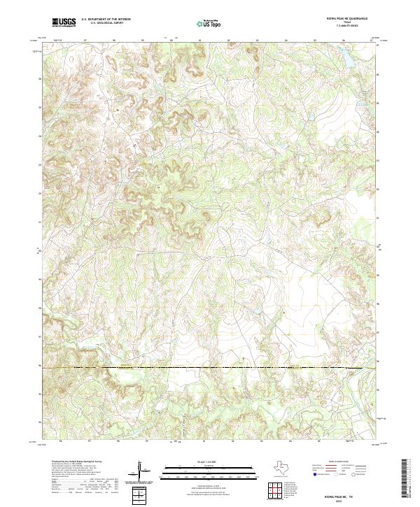 Kiowa Peak NE topographic map thumbnail