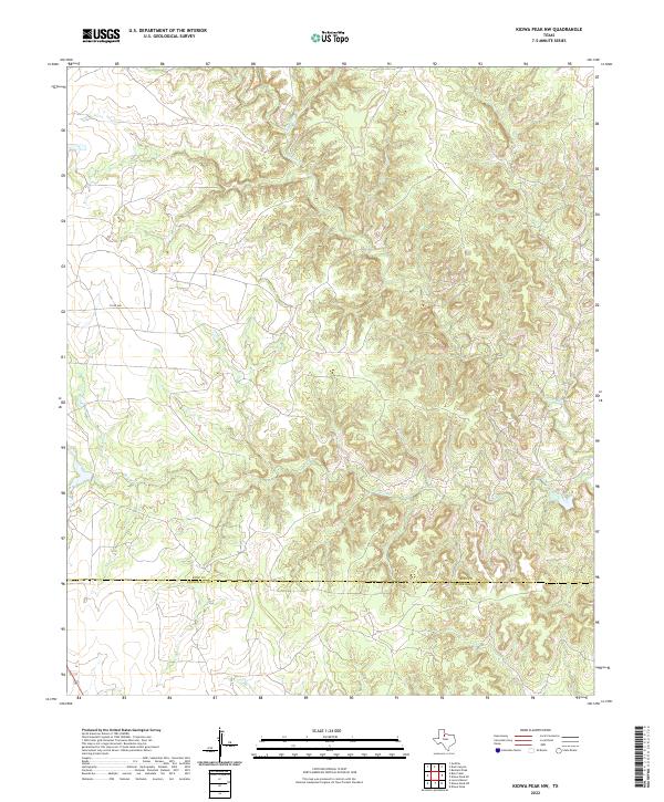 Kiowa Peak NW topographic map thumbnail