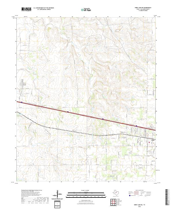 Kirby Lake NE topographic map thumbnail
