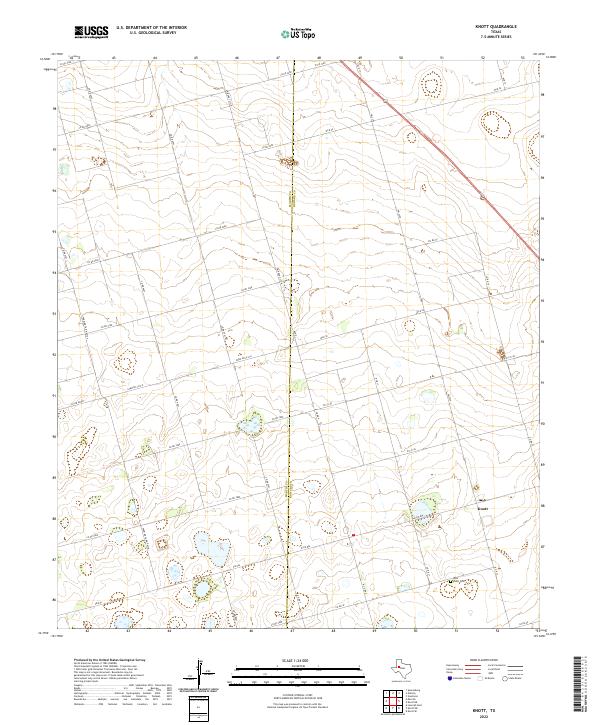 Knott topographic map thumbnail