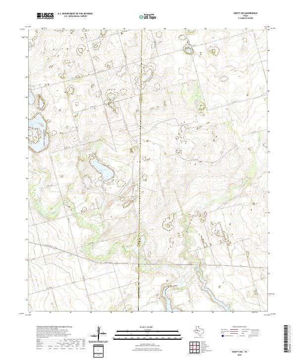Knott SW topographic map thumbnail