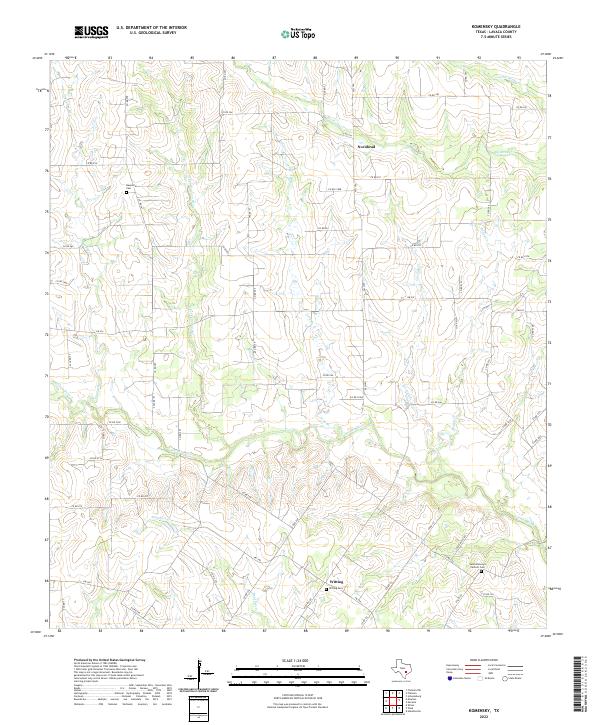 Komensky topographic map thumbnail