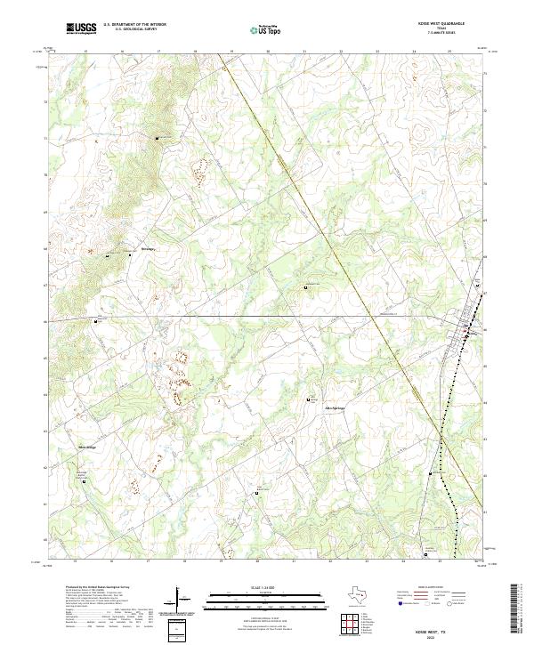Kosse West 2022 topographic map thumbnail
