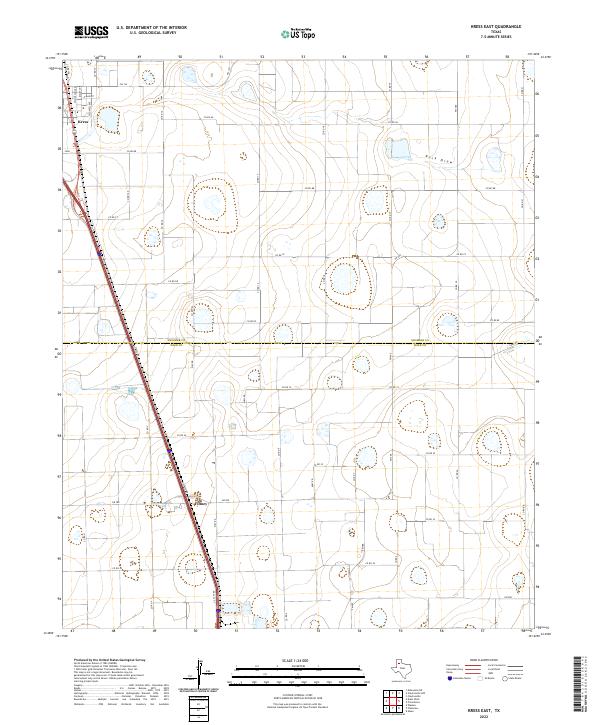 Kress East 2022 topographic map thumbnail