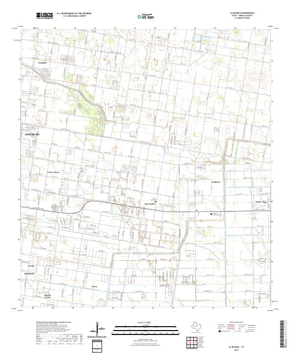La Blanca topographic map thumbnail