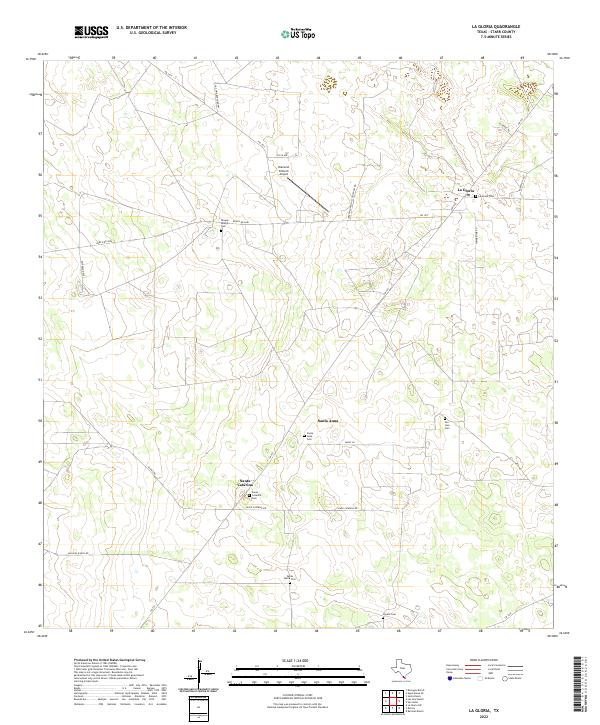 La Gloria topographic map thumbnail