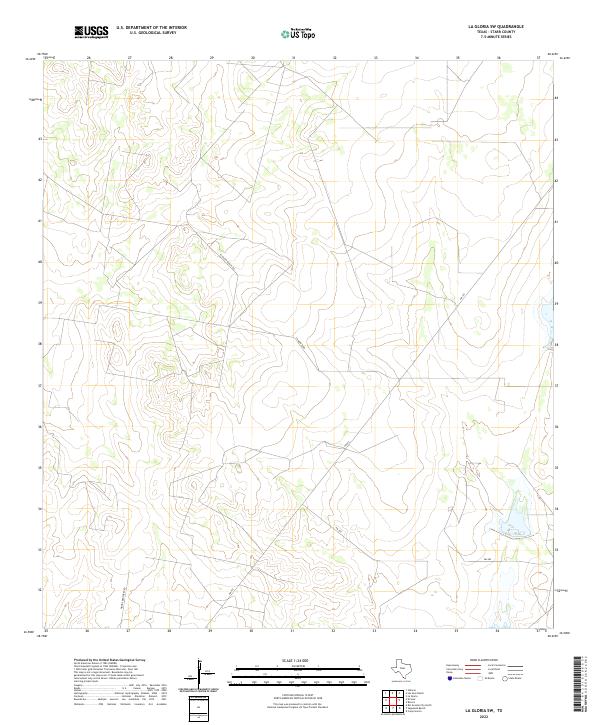 La Gloria SW 2022 topographic map thumbnail