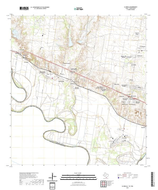 La Grulla topographic map thumbnail