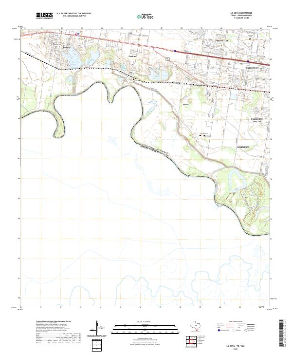 La Joya topographic map thumbnail