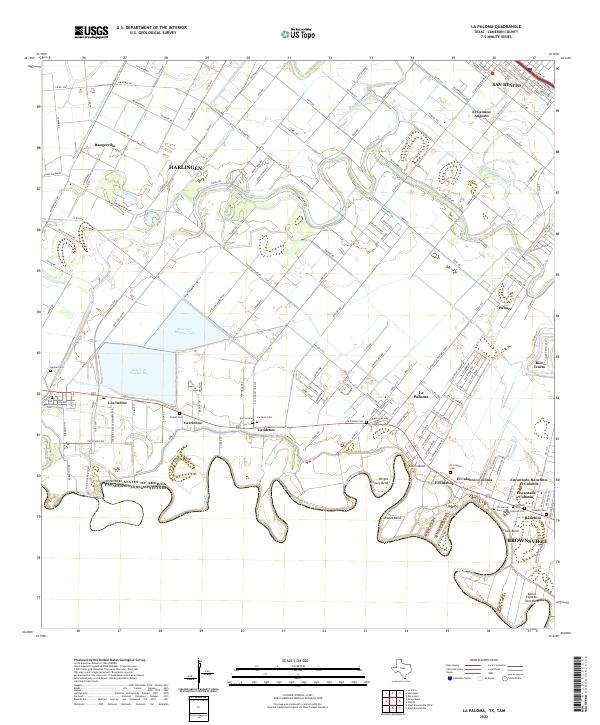 La Paloma topographic map thumbnail