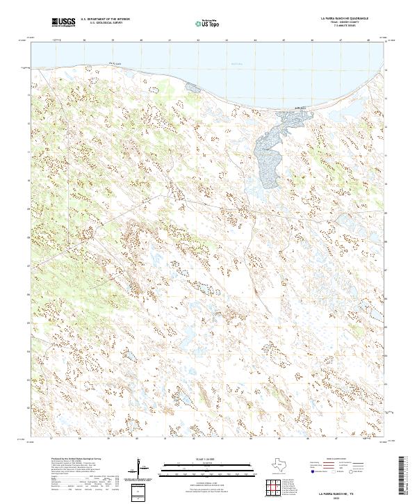 La Parra Ranch NE 2022 topographic map thumbnail