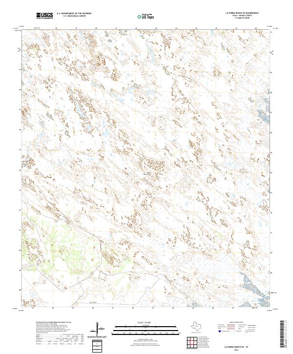 La Parra Ranch SE topographic map thumbnail