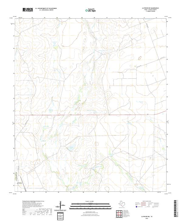 La Pryor NW topographic map thumbnail