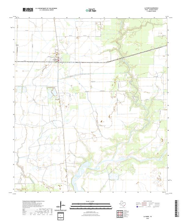 La Ward 2022 topographic map thumbnail