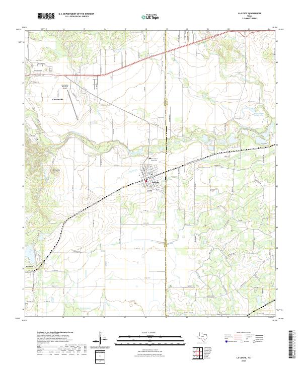 La Coste topographic map thumbnail