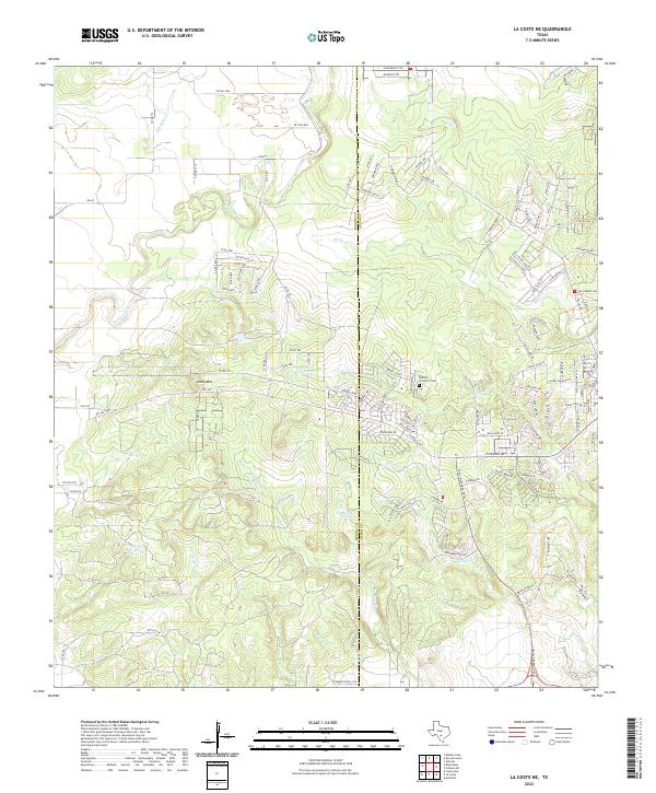 La Coste NE 2022 topographic map thumbnail