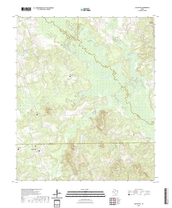 Lafayette 2022 topographic map thumbnail