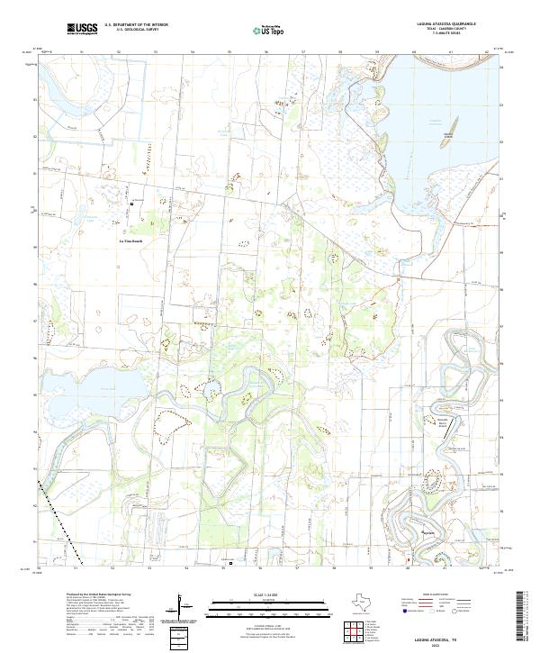 Laguna Atascosa topographic map thumbnail