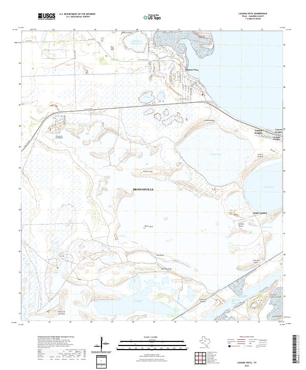 Laguna Vista topographic map thumbnail