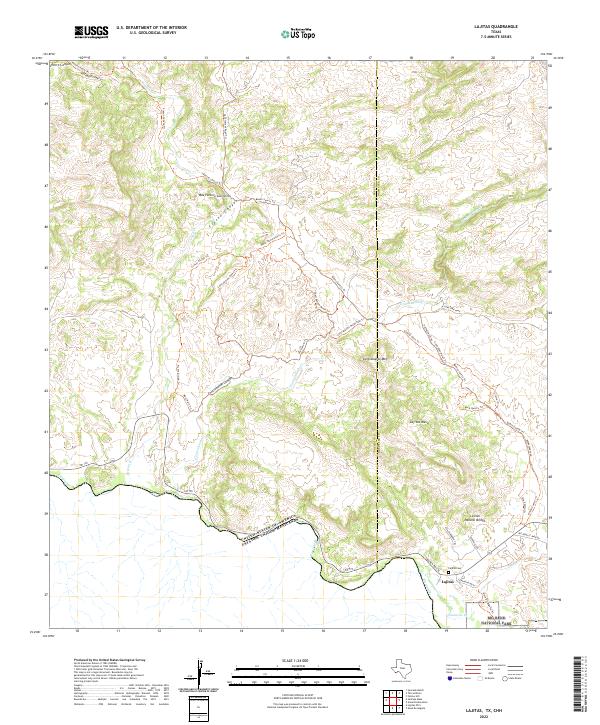 Lajitas topographic map thumbnail