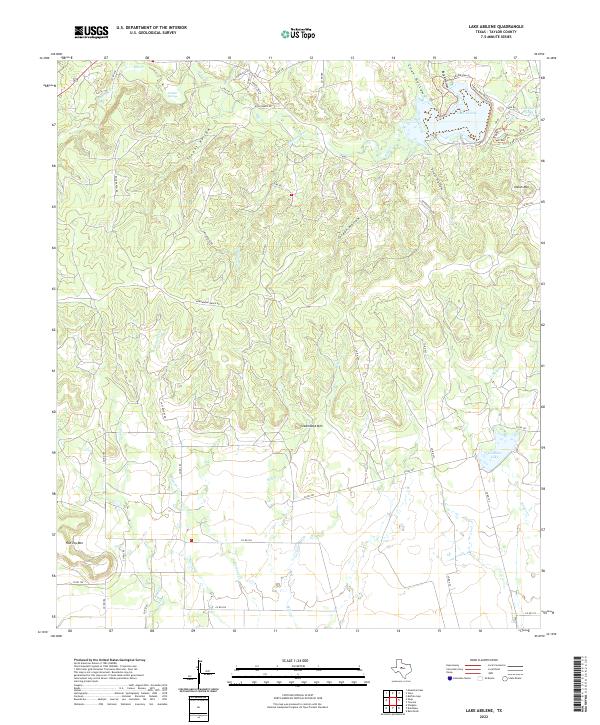 Lake Abilene topographic map thumbnail