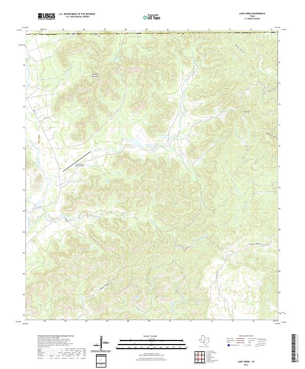 Lake Creek 2022 topographic map thumbnail
