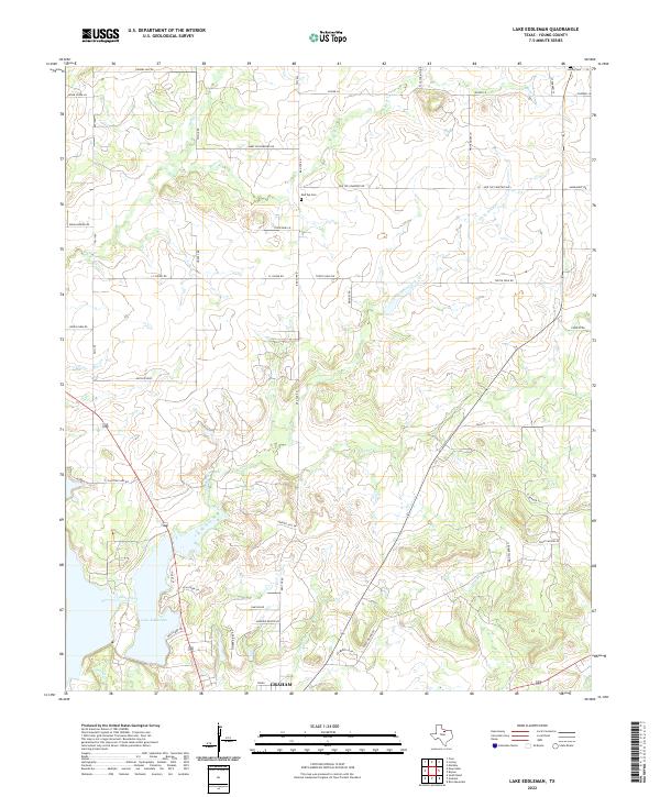 Lake Eddleman topographic map thumbnail