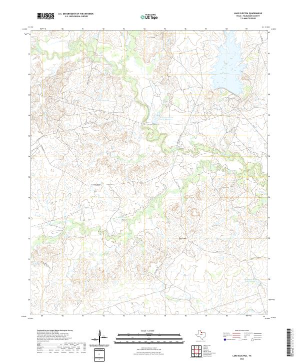 Lake Electra topographic map thumbnail