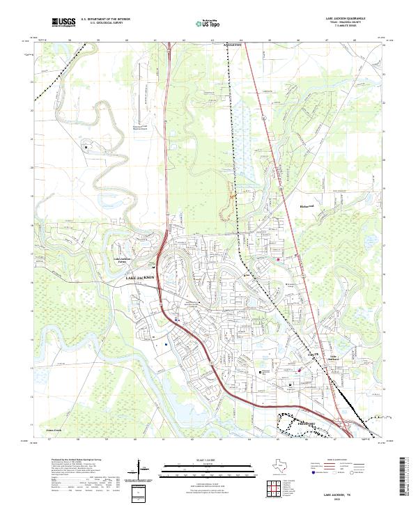 Lake Jackson topographic map thumbnail