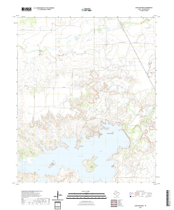 Lake Kickapoo topographic map thumbnail