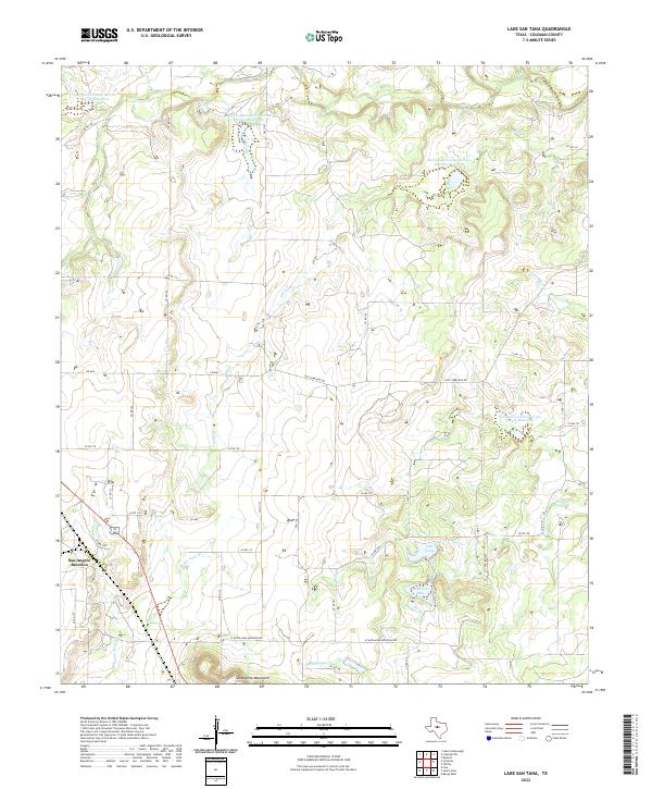 Lake San Tana topographic map thumbnail