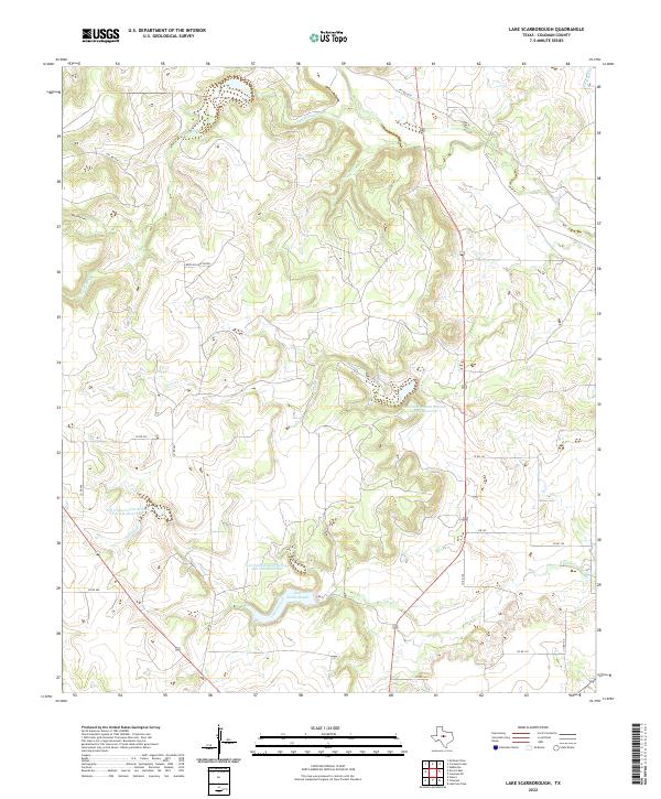 Lake Scarborough 2022 topographic map thumbnail