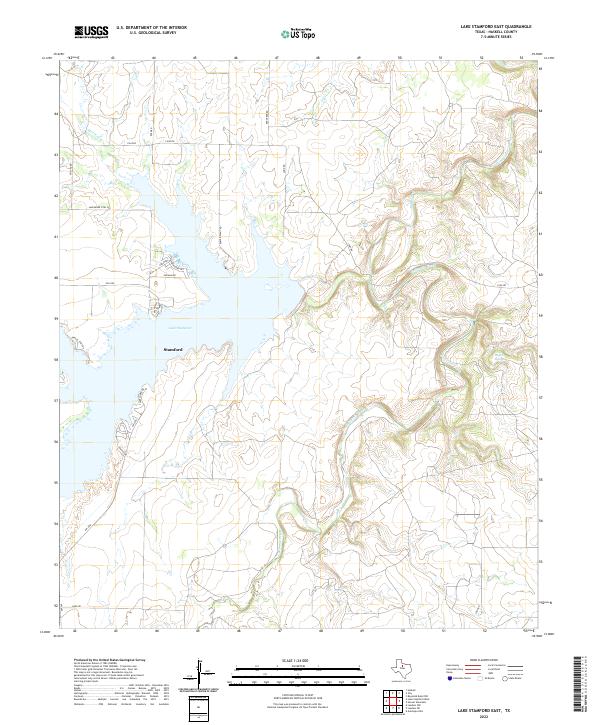 Lake Stamford East topographic map thumbnail