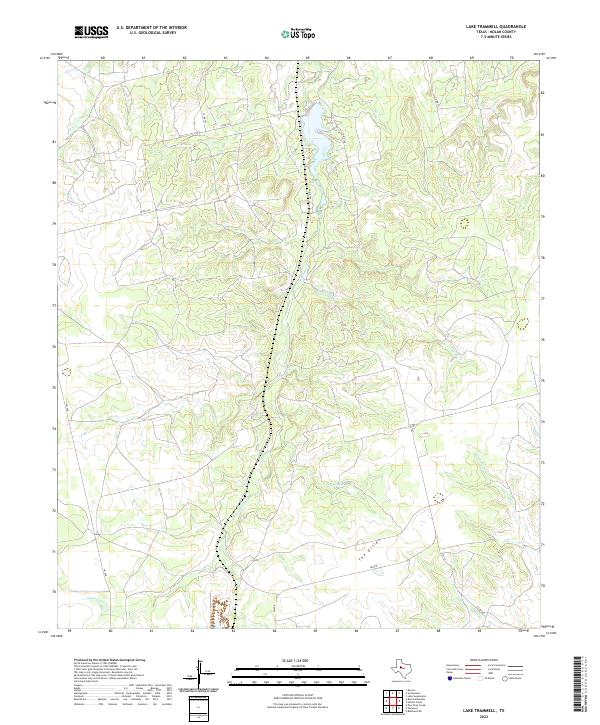 Lake Trammell 2022 topographic map thumbnail