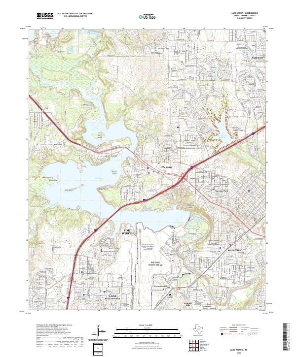 Lake Worth 2022 topographic map thumbnail