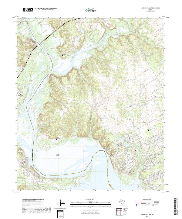 Lakeside Village topographic map thumbnail