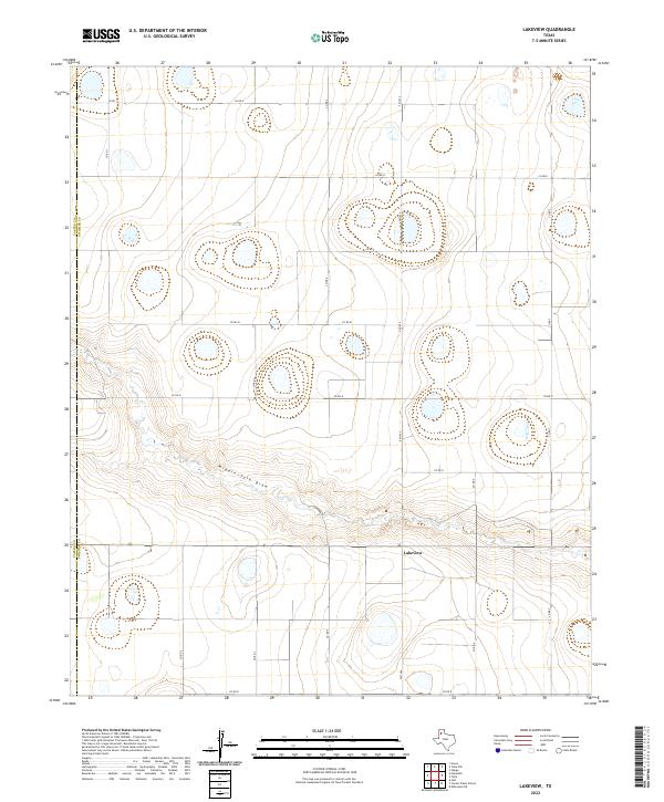 Lakeview topographic map thumbnail