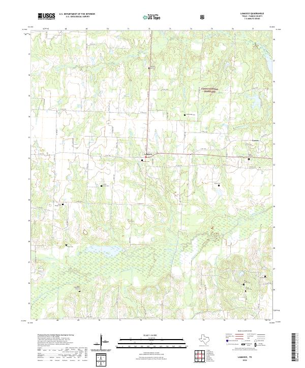 Lamasco topographic map thumbnail