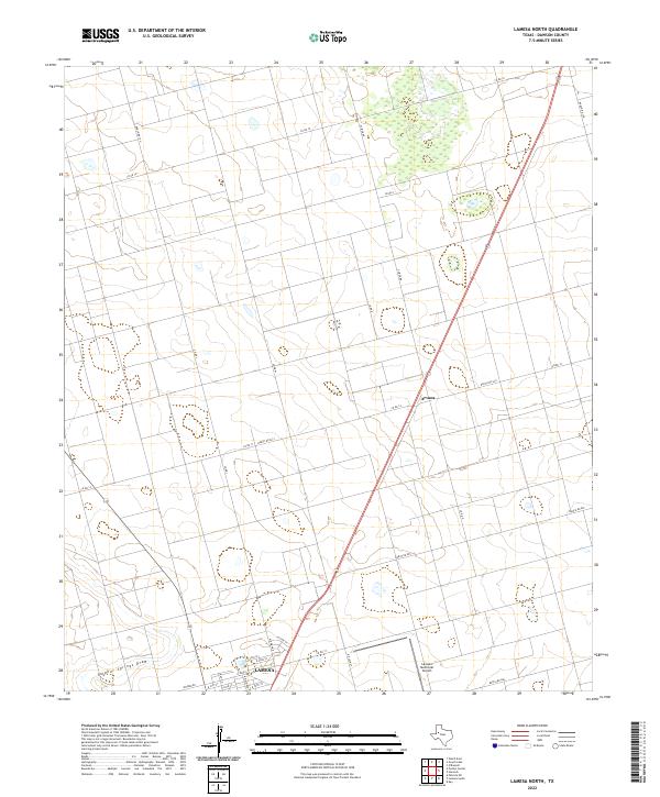 Lamesa North topographic map thumbnail