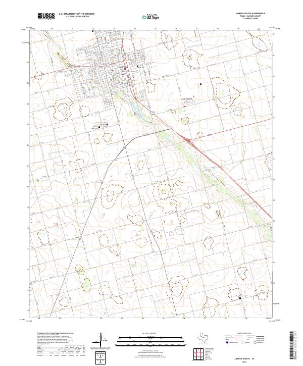 Lamesa South topographic map thumbnail