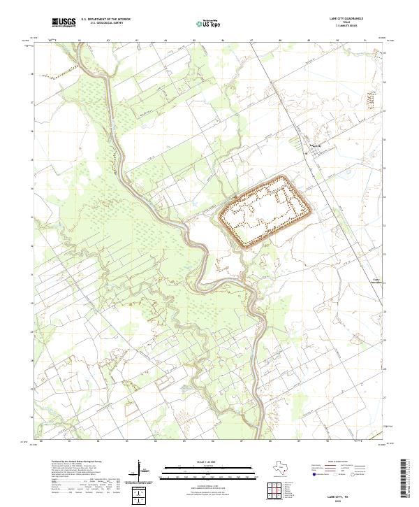 Lane City topographic map thumbnail