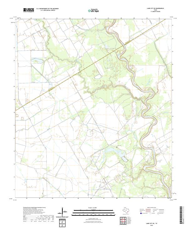 Lane City SE topographic map thumbnail