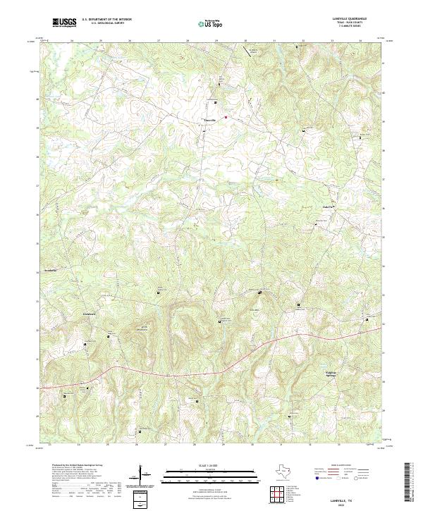 Laneville topographic map thumbnail