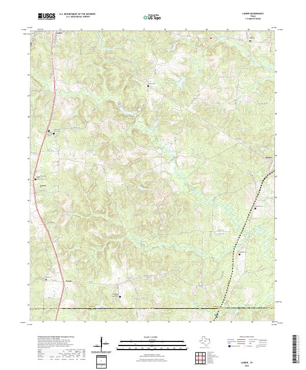 Lanier topographic map thumbnail