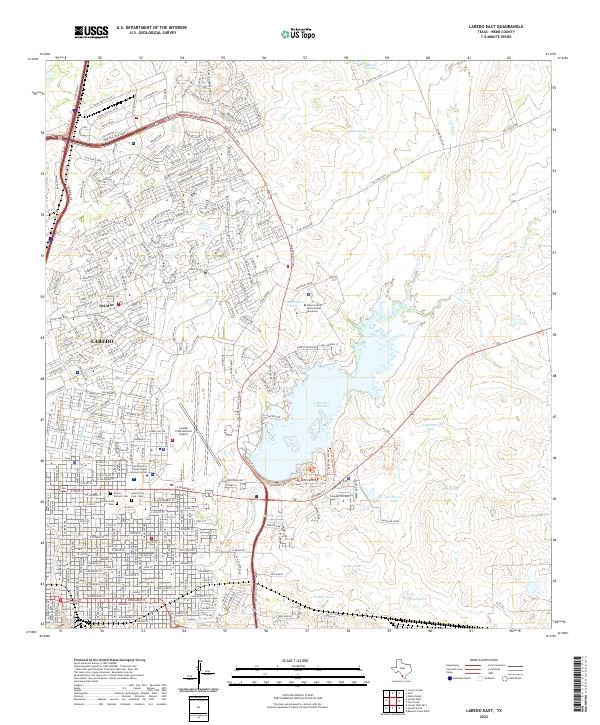 Laredo East topographic map thumbnail